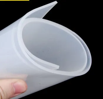 

1.5mm/2mm/3mm/4mm/5mm/6mm/8mm High Quality milky white Silicone Rubber Sheet For heat Resist Cushion Size 500x500mm