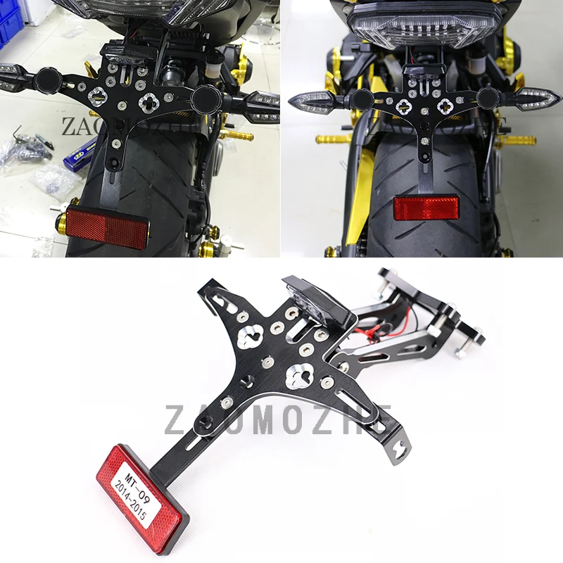 

For YAMAHA MT09 MT-09 FZ09 2013 2014 2015 2016 Motorcycle Led Light Rear Tail Tidy Fender Eliminator Kit License Plate Holder