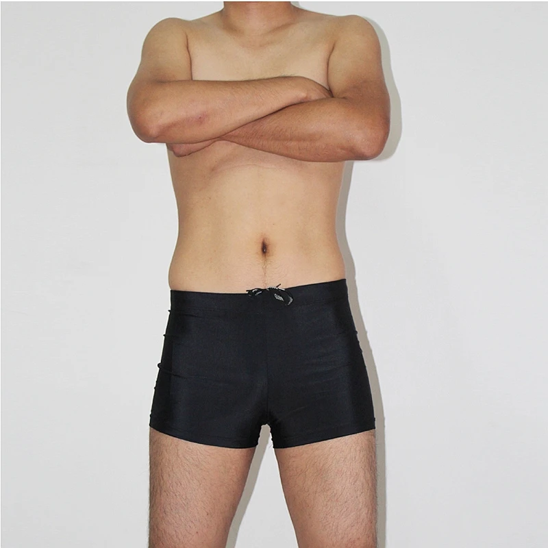 Men Nylon Lycra swimwear Composition Fabric Waist and ties Vintage