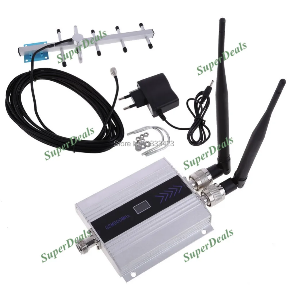 

led Screen display GSM 900 enhanced version repeater celular MOBILE PHONE Signal Repeater booster,GSM amplifier + Yagi Antenna