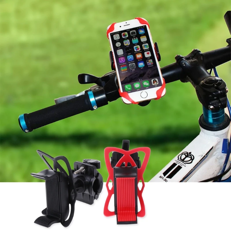 

JAVRICK Bicycle Bike Handlebar Plastic Cycling Phone Holder Bicycle Computer Mount MTB Road Bike Frame Holder Phone Holder