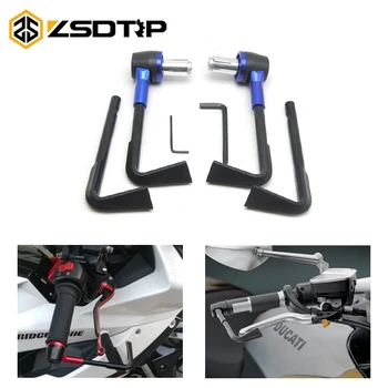

ZSDTRP 22mm Motorcycle Motor Adjustable Brake Clutch Levers Protector Brush Motorcycle Proguard System Guard CNC Protect Guard