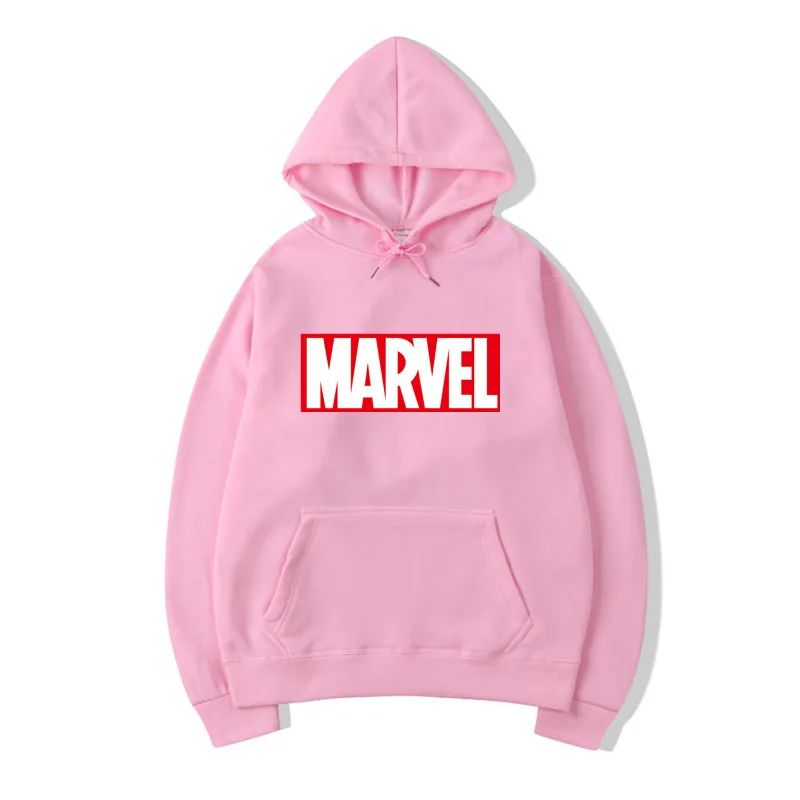 2019 Autumn And Winter Brand Sweatshirts Men High Quality MARVEL Letter Printing Fashion Mens Hoodies Thickened Men's Hoodie