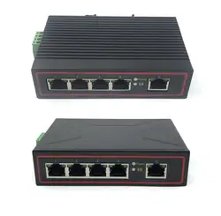 Промышленный Переключатель 10/100 Мбит/с 5 порт ethernet промышленные switch5V-58V 5 плата с портами ethernet сети переключатель поэ