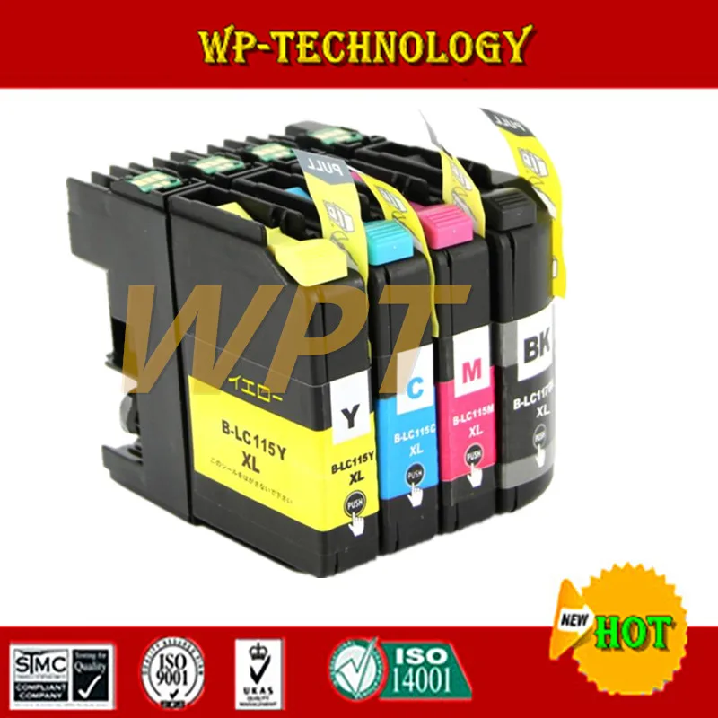 

4 Color compatible Ink cartridge suit for LC117 LC-117 LC115 suit for Brother DCP-J4210N,MFC-J4510N Japan Market