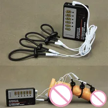 Electric Shock Penis Ring Men’s Medical Themed Delay Ejaculation Cock Ring Pulse Physical Therapy Orgasm Toys I9-1-31