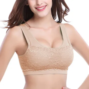 Women Sexy Lace Bralette Top Underwear Women Crop Top Bras Wirefree Padded Push Up Bra One-piece Seamless Bra lasperal gym fitness women yoga bras girl seamless padded top push up vest wirefree shockproof sexy lace crop top soutien gorge