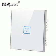 Luxury 1 gang 1 way White Glass touch light wall switch Customize words LED touch switch,Power Light Switch Free Shipping new arrival 2 gangs 1 way crystal glass led black diy touch light wall switch touch switch free customize words free shipping
