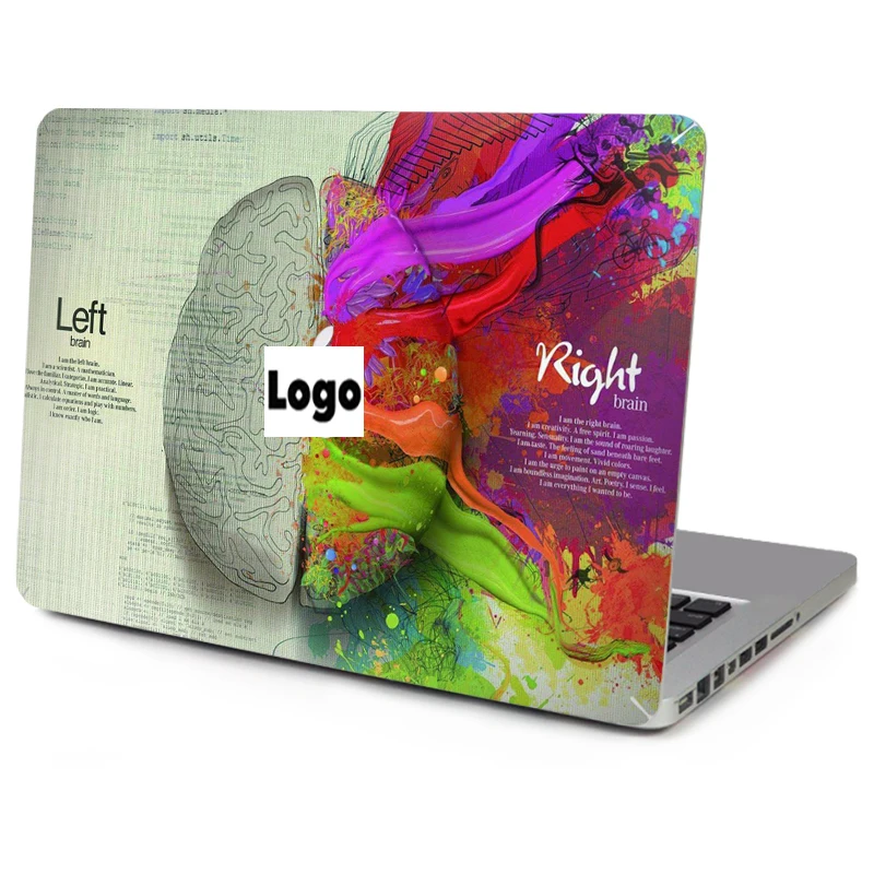 

GOOYIYO - Hot Sale Laptop Top Vinyl Decal Left Right Brain Skin for Macbook Air Retina Pro 11 12 13 15 Sticker Gift Screen Film