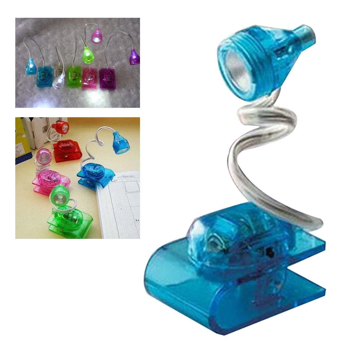 Book Light Mini Portable Led Book Reading Light Clip Lamp For Laptop PC