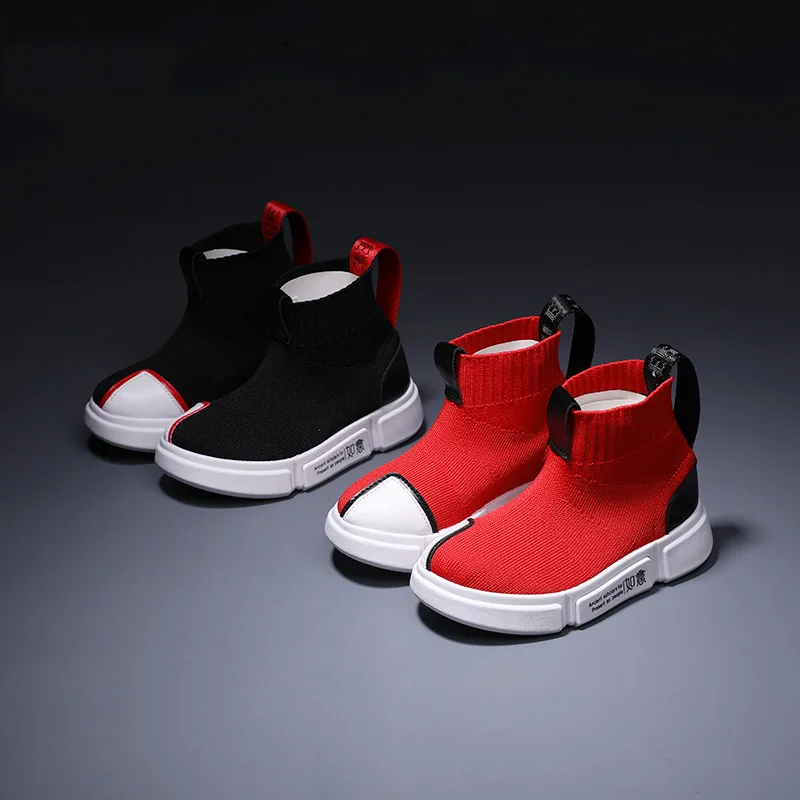 

Children Boys Shoes Fashion Little Boys Boots Knitted Socks Boots Street Wear Hiphop Shoes Big Boys Sports Shoes