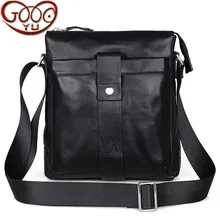 Leisure pure color first layer of font b leather b font shoulder Messenger bag cross section
