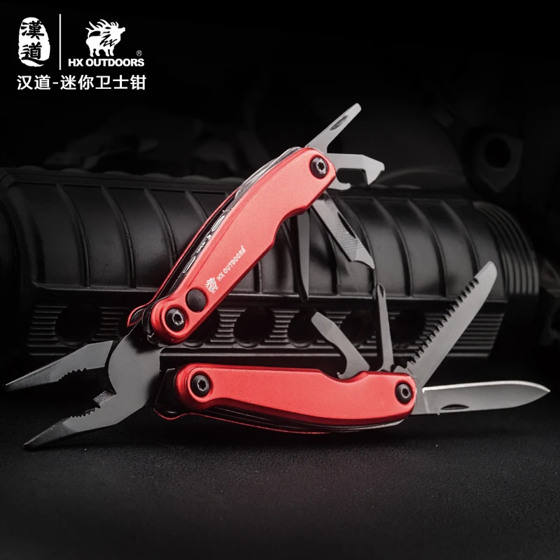 HX OUTDOORS Multitool Pocket Folding Plier Camping Survival Knife Multi Tool Pliers Conbination Outdoor EDC Hand Tools