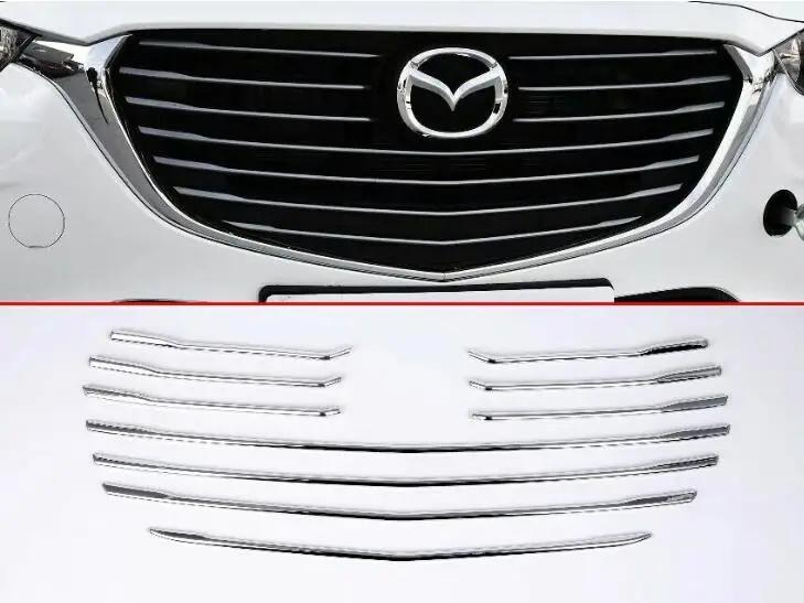 Car Front 3D bumper Mesh Vent Hole Dirt Grille Grills Cover Trims For MAZDA CX-3 CX3 2016 2017 2018 | Автомобили и мотоциклы