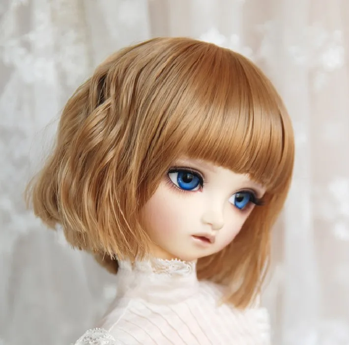 Аксессуары для кукол 1/3 1/4 bjd парик куклы короткие прямые волнистые женские милые