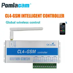 CL4-GSM GSM SMS контроллер CL4-GSM сенсор беспроводной пульт дистанционного управления с 4 реле для открывания ворот