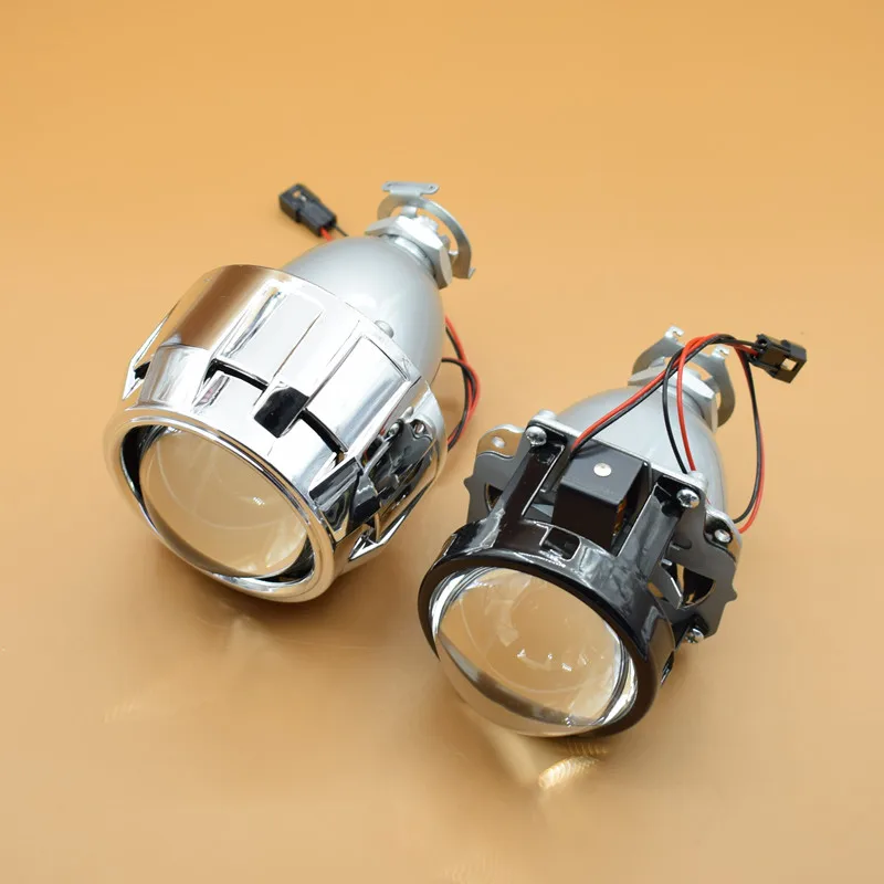 New Full Metal 2 5 HID Bi xenon Lens Projector Headlight Head Lamp Lenses H4 H7