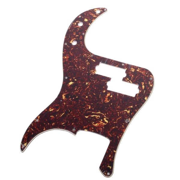 Dark Red With Flame Pattern 13 Screw Holes Pickguard Scratch Plate 3 ply Bevel Edge finish For Precision Bass PB Guitar