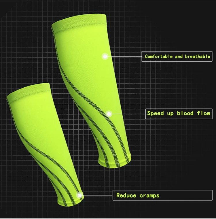 1 пара футбольной баскетбольной ножка гетры поддерживает дышащий Велоспорт теленок рукав компрессионная кожа протектор