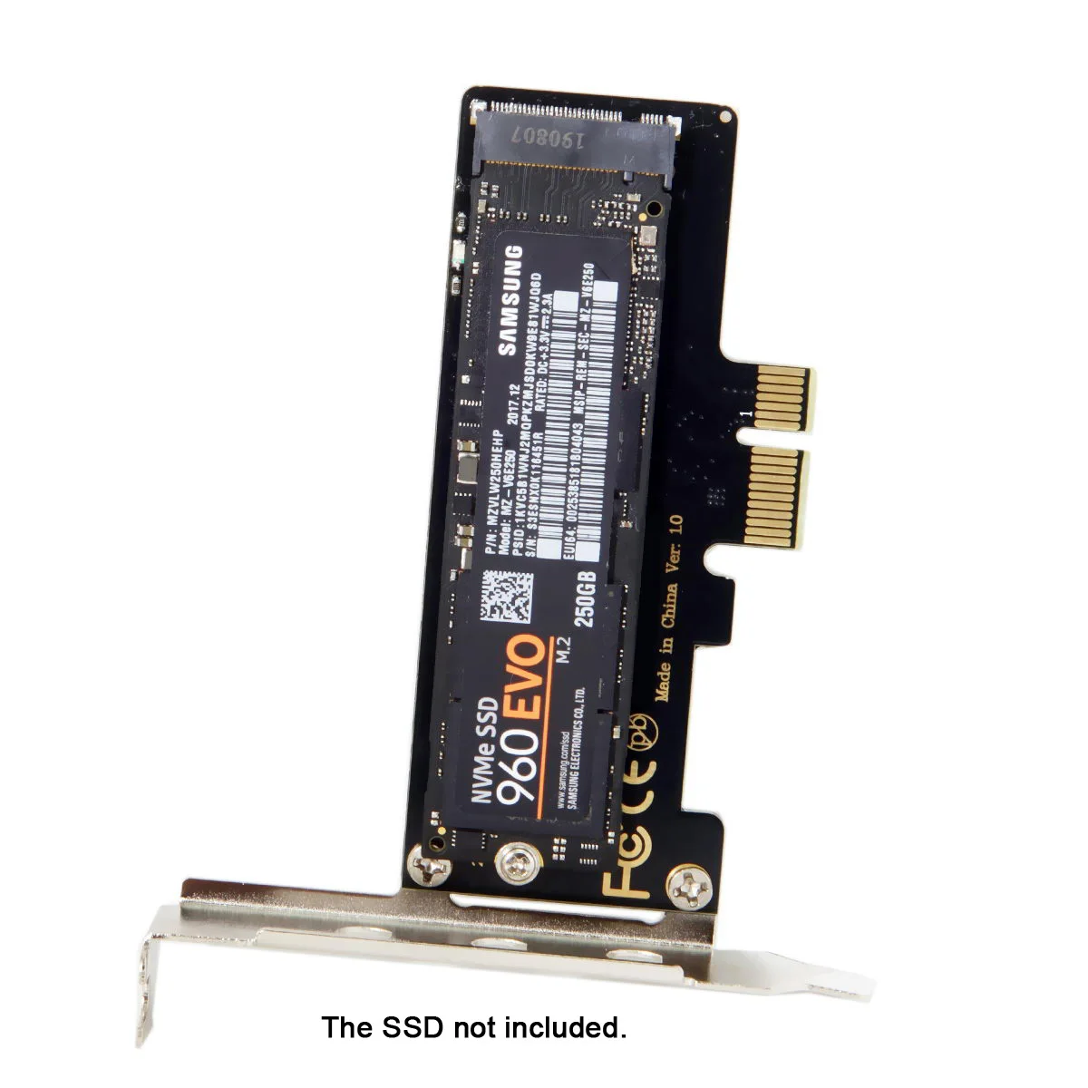 Jimier PCI E 3 0x4 Lane to M.2 NGFF M Key SSD Nvme AHCI Express хост адаптер карта конвертера с женским