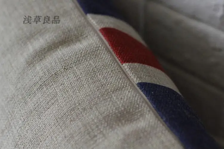 Льняная красная наволочка с флагом Англии для подушки Union Jack домашняя