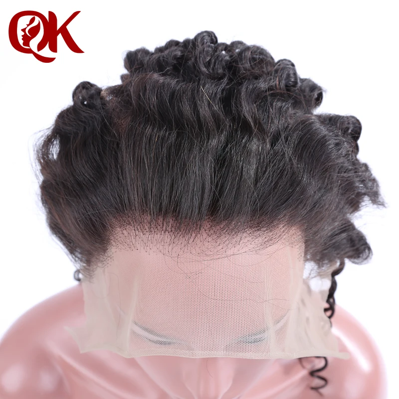 QueenKing Hair Brazilian Lace Frontal Closure Deep Wave Remy Hair 13x4 Pre Plucked Hairline Bleached Knots Human Hair Pieces