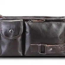 Пояса из натуральной кожи набедренная сумка на пояс мешочки для телефона путешествия поясная мужской маленькая поясная сумка кожаный чехол 3004