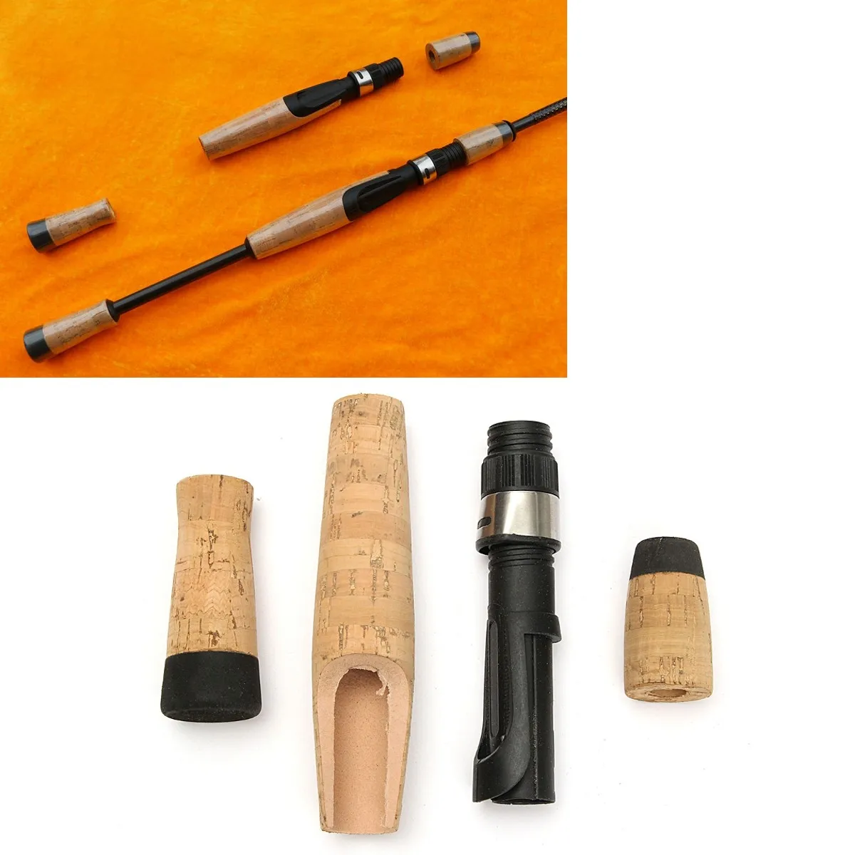 New Arrival DIY Fishing Rod Building Cork Handle Spinning Grip Reel Seat Repair Composite Sea Fishing Tackle Accessory Tools New Arrival DIY Fishing Rod Building Cork Handle Spinning Grip Reel Seat Repair Composite Sea Fishing Tackle Accessory Tools