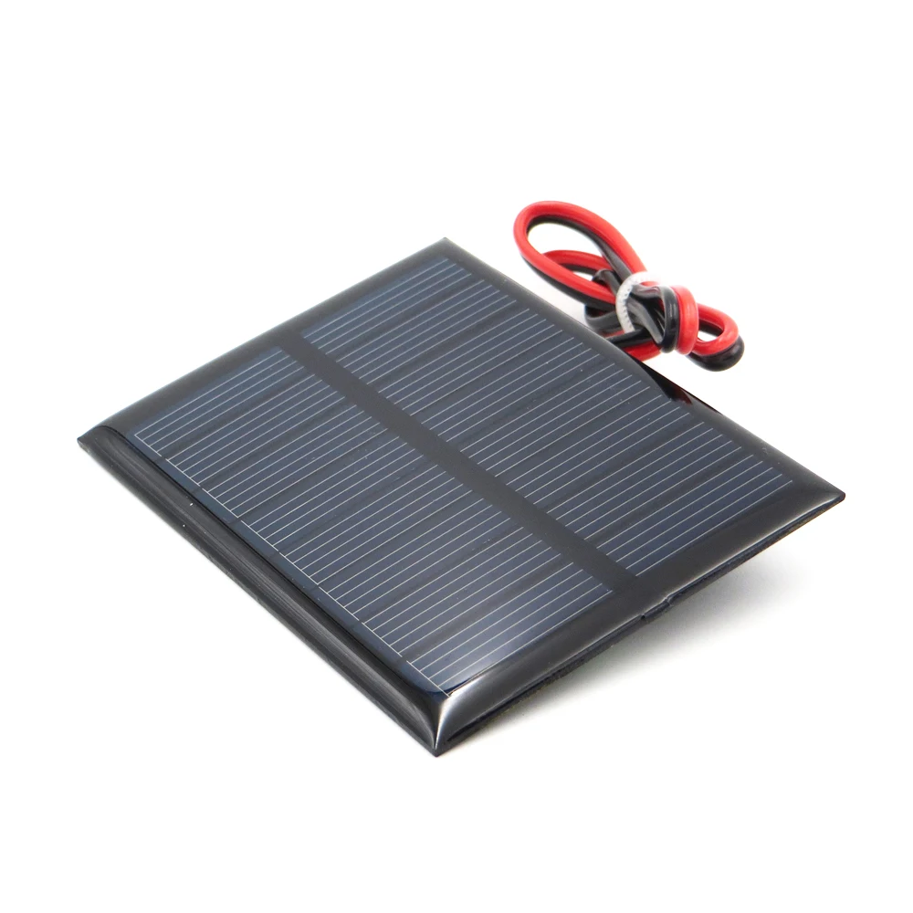 

Polycrystalline Solar Panel 4V 150mA+ 30cm extend cable Battery Charger Module Mini Solar Cell wire toy