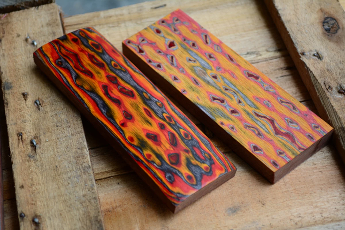 Складной нож Ручка 3D цвет деревянная заплата Материал Лук Стрелка хвостовик заготовки весы полувоенные DIY инструмент