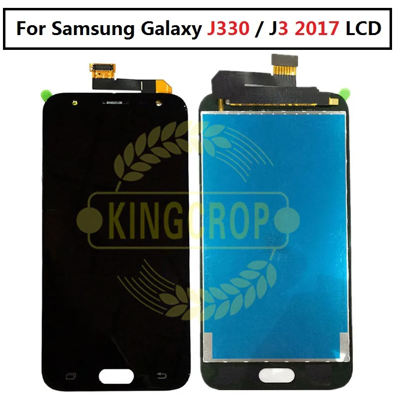 Для SAMSUNG GALAXY J330 LCD J3 2017 дисплей J330F сенсорный экран дигитайзер в сборе запасные