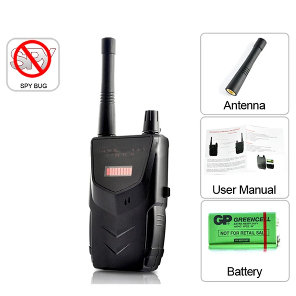 Wireless RF Alarm detec GSM Signal Bug Finder Wireless Detector Bug Anti Wiretapping Detecting