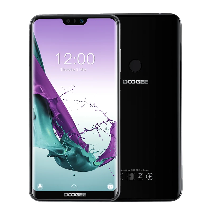 DOOGEE N10 Android 8,1, мобильный телефон, 3 Гб ОЗУ, 32 Гб ПЗУ, 5,84 дюймов, FHD+ 19:9 дисплей, двойной дисплей, 16,0 Мп, 3360 мАч, 4G LTE, две sim-карты, смартфон