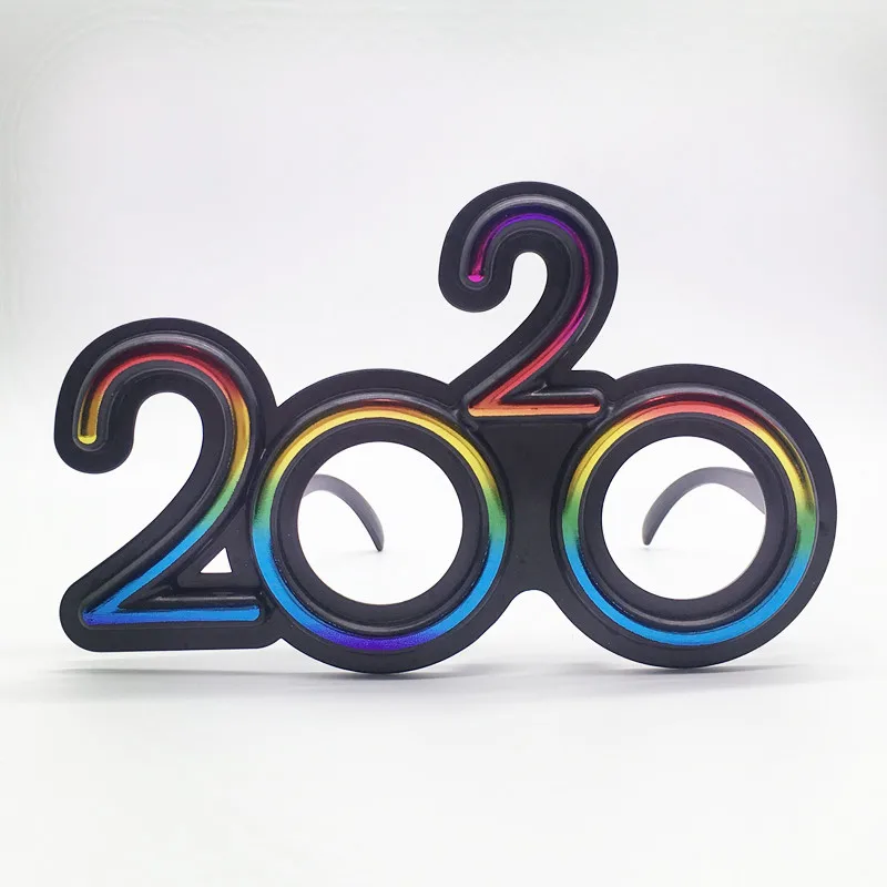 6 пар Новых счастливого Нового года 2020 очки для вечеринки фото стенд Смешные