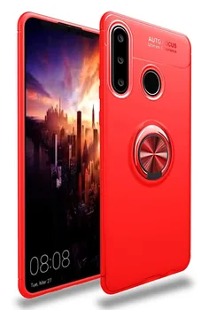 

Stand case Silicone with Ring for Huawei P30 Lite Red