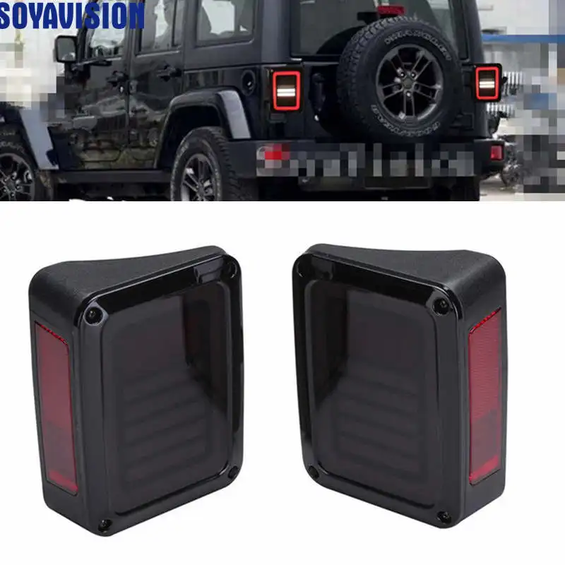 

LED Tail Lights for 2007-2016 Jeep Wrangler JK Brake Reverse Turn Singnal Lamp Back Up Rear Parking Stop Light Daytime Running