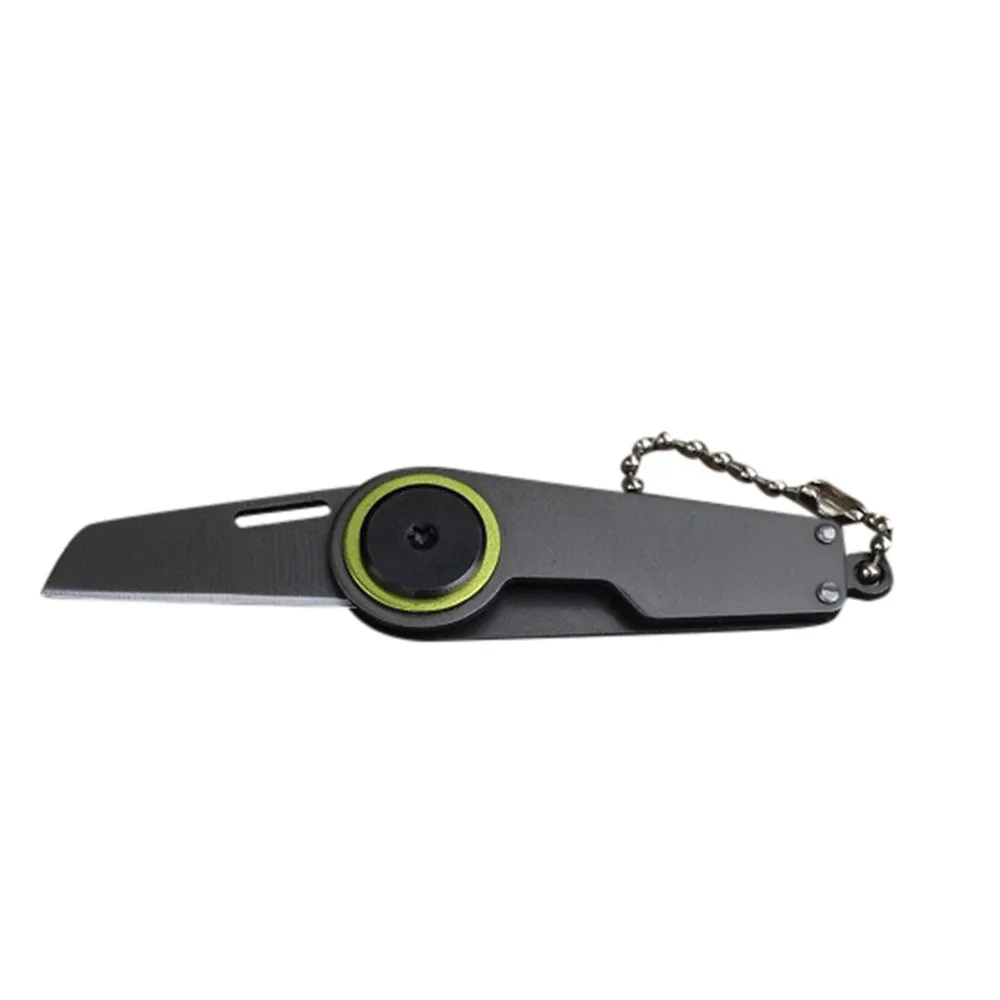 

keychain Knife Multi-function keychain Easy To Carry And Self-Defense Black FOLDING Lock Back Key Chain Ring Safe camping#py