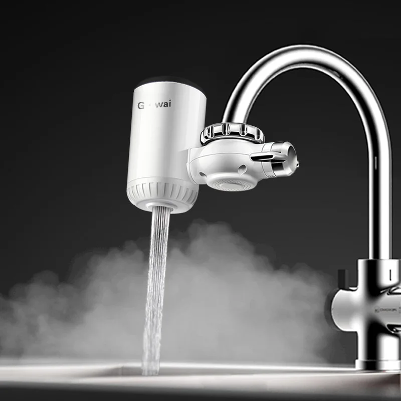 Kitchen Faucet Instant Water Heater Fast Electric Tap 360 Rotation Hot