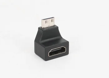 

100pcs KEFU Right Angle Mini HDMI to HDMI Adapter Female to Male Converter for HDMI HD 1080P Cable Adapter Device for HDTV etc