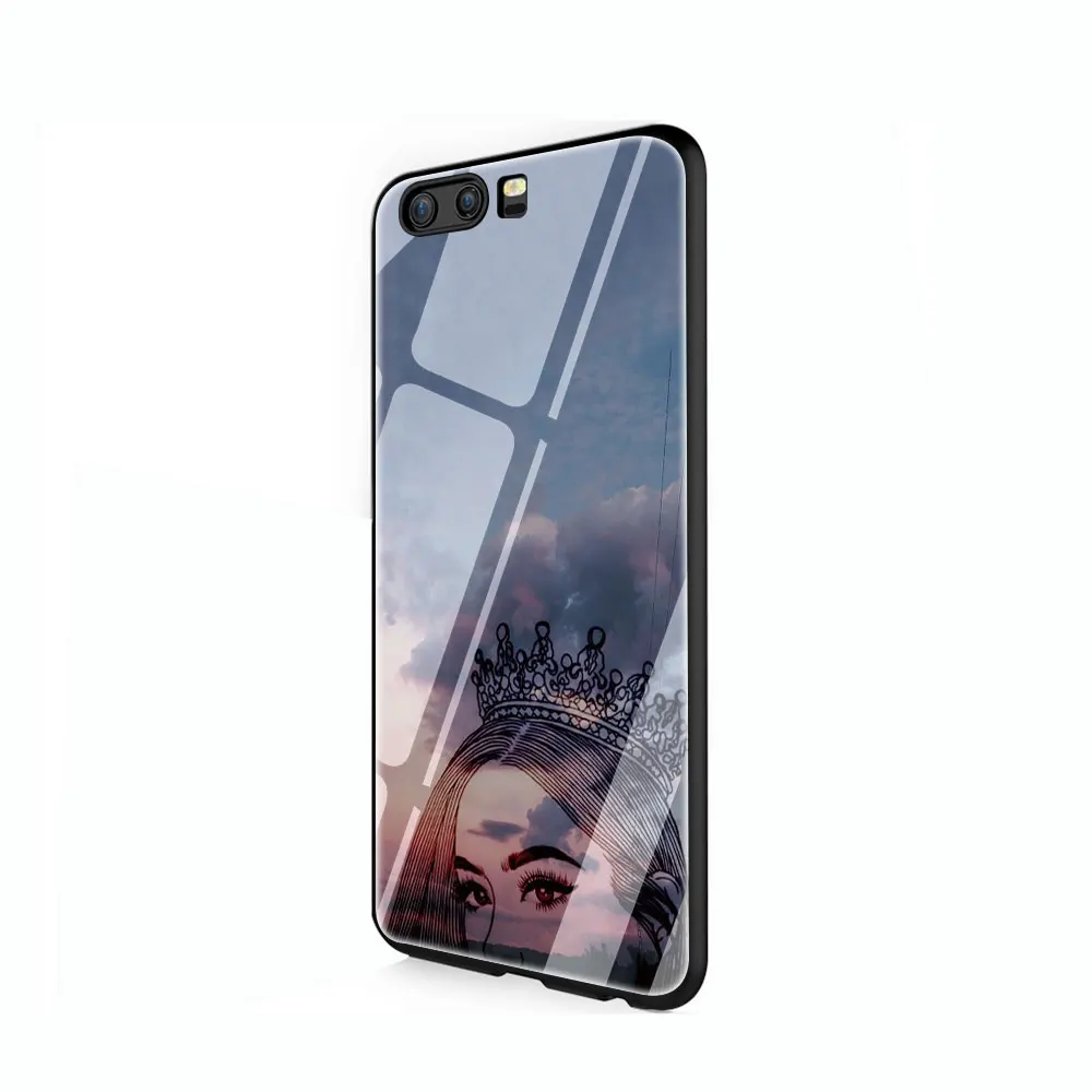 Крышка из закаленного стекла queen and king чехол для Huawei P10 P20 P30 mate 20 Honor 9 10 Lite Pro 7A 8X P Smart - Цвет: G1