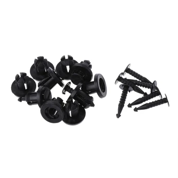 

10 Pcs Car Bumper Fastener Trim Clip Rivets For Renault Clio Laguna Megane Espace