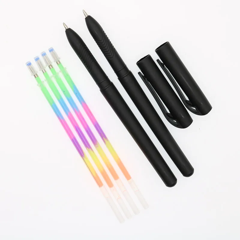 

0.7mm Color Gel Pen 10 Refills + 2 Pen Sets School Office Supplies Multi-Color Refill Children Students Learning Stationery
