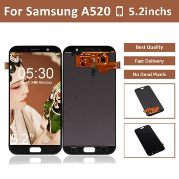 

10pcs/lots OLED LCD For Samsung For Galaxy A5 2017 A520 LCD Display Touch Screen Digitizer Assembly A520F Screen LCD Pantalla