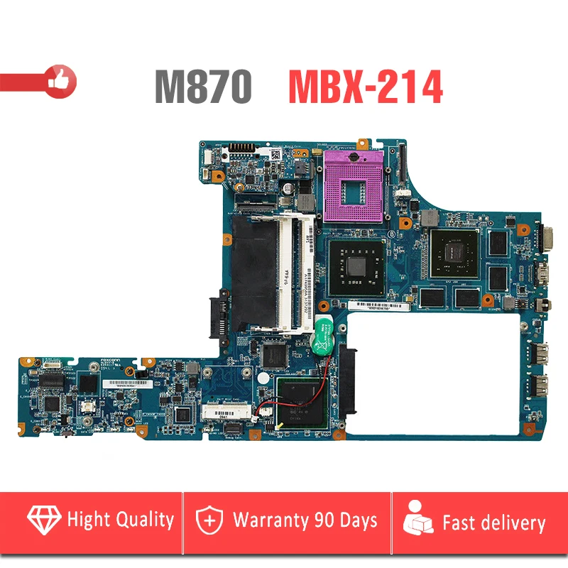 

YTAI A1749958A for Sony VAIO VPCCW M870 MBX-214 laptop motherboard REV:1.1 PM45 1P-0098J00-8011 mainboard fully tested