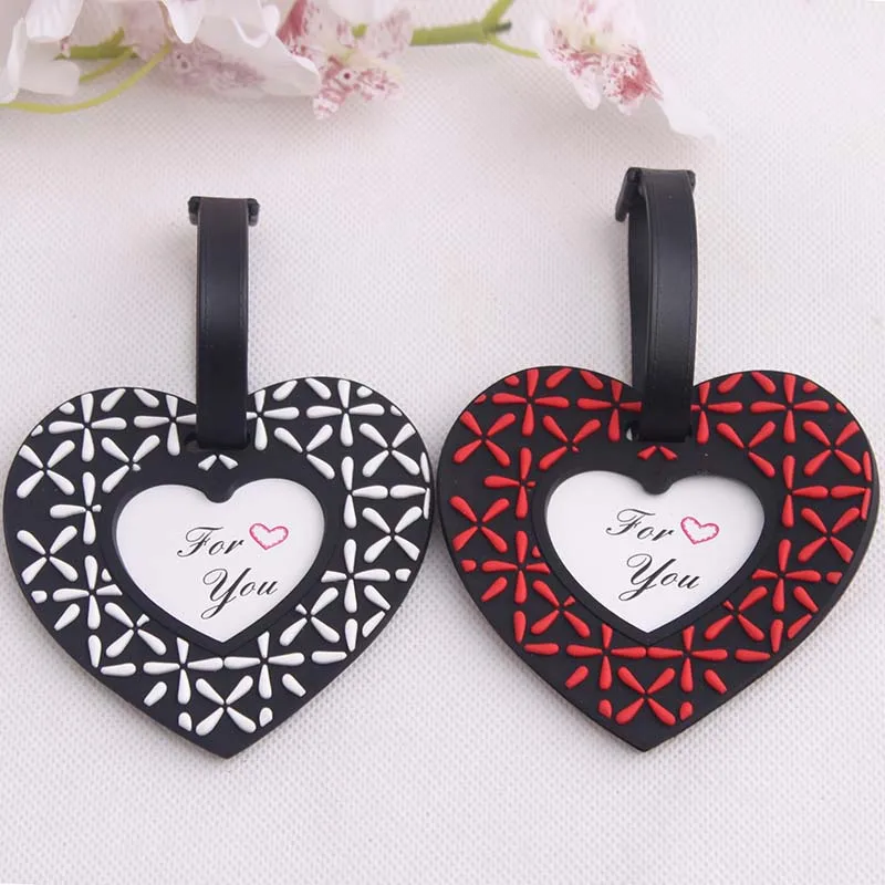 

Love heart shaped Luggage tag novelty wedding gifts gifts Free shipping 50 pcs
