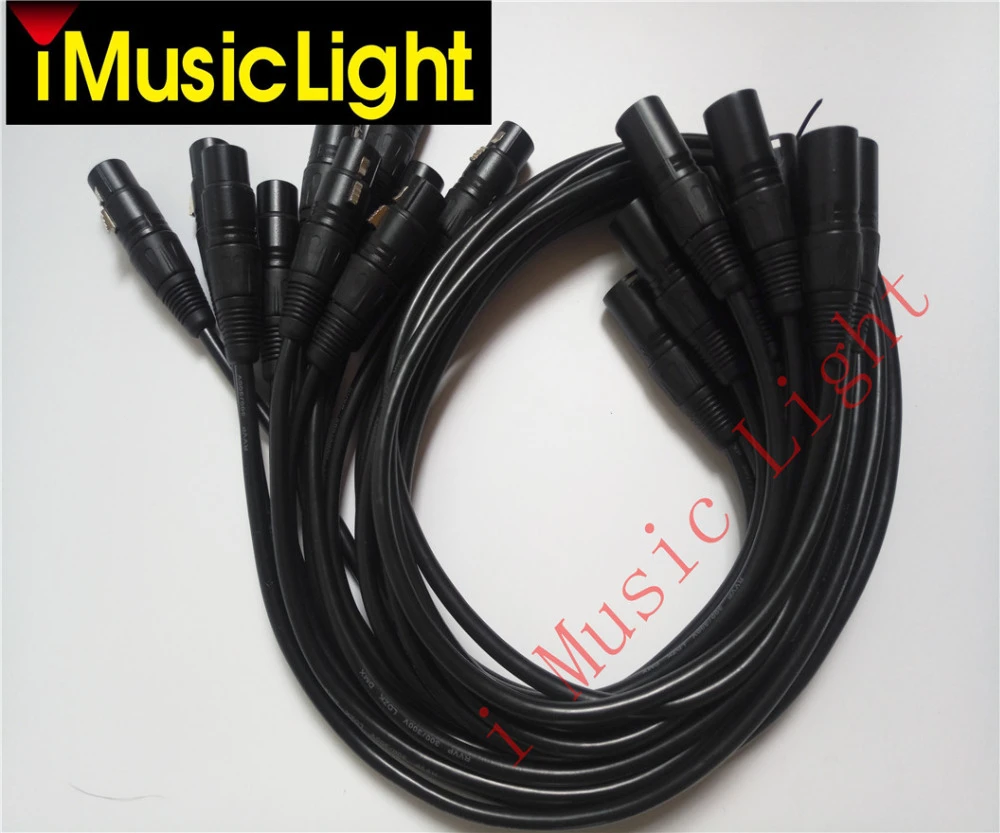 5 ピース ロット 3 メートル Dmx ケーブル 3pin Xlr ケーブル Dmx 信号接続ステージライトアクセサリー Dmx Cable Stage Lighting Accessoriescable Dmx Aliexpress