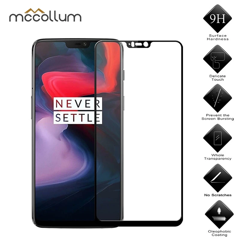 

6D Full Cover Protective Glass For Oneplus 6T Tempered Glass Screen Protector Film For Oneplus 6 5 5T 3 Glass Cover One Plus 6T