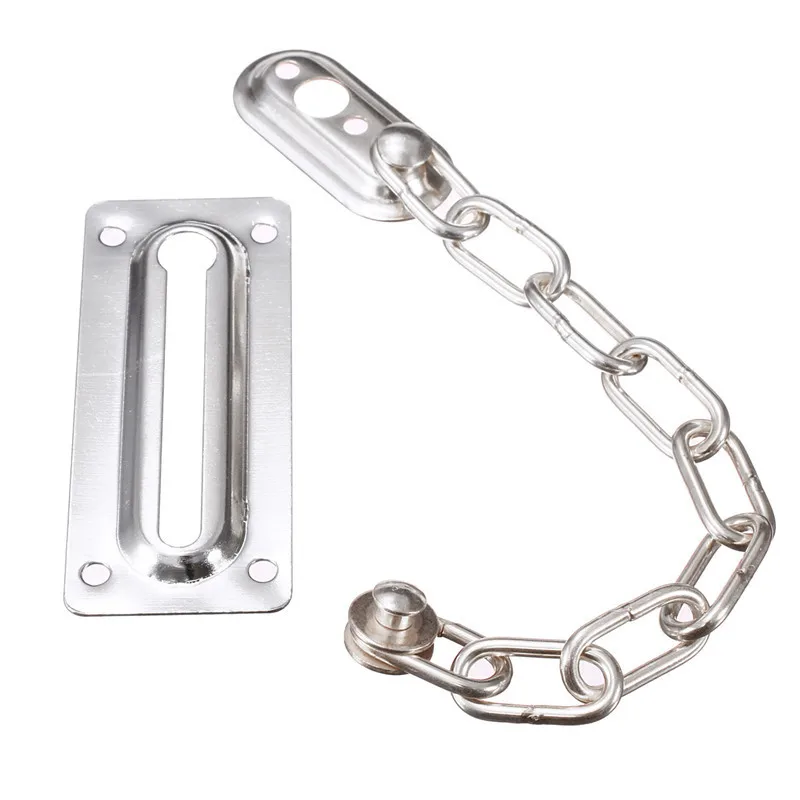 Silver Gold Satin Chrome Finish Chain Door Guard Security Lock