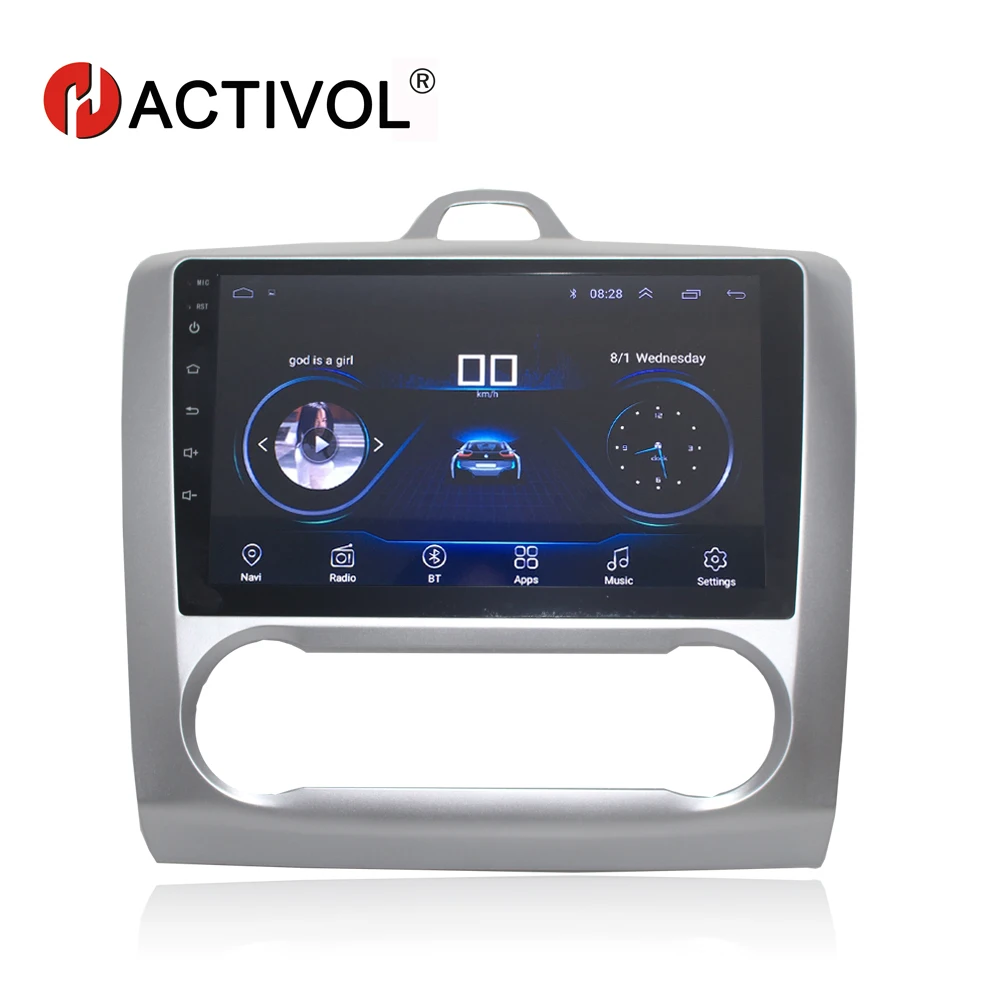 Flash Deal HACTIVOL 2 din 9" Android 8.1 car dvd Multimedia for Ford Focus 2 2005-2011 Mondeo Galaxy S-max smax Kuga c-max gps wifi navi 0