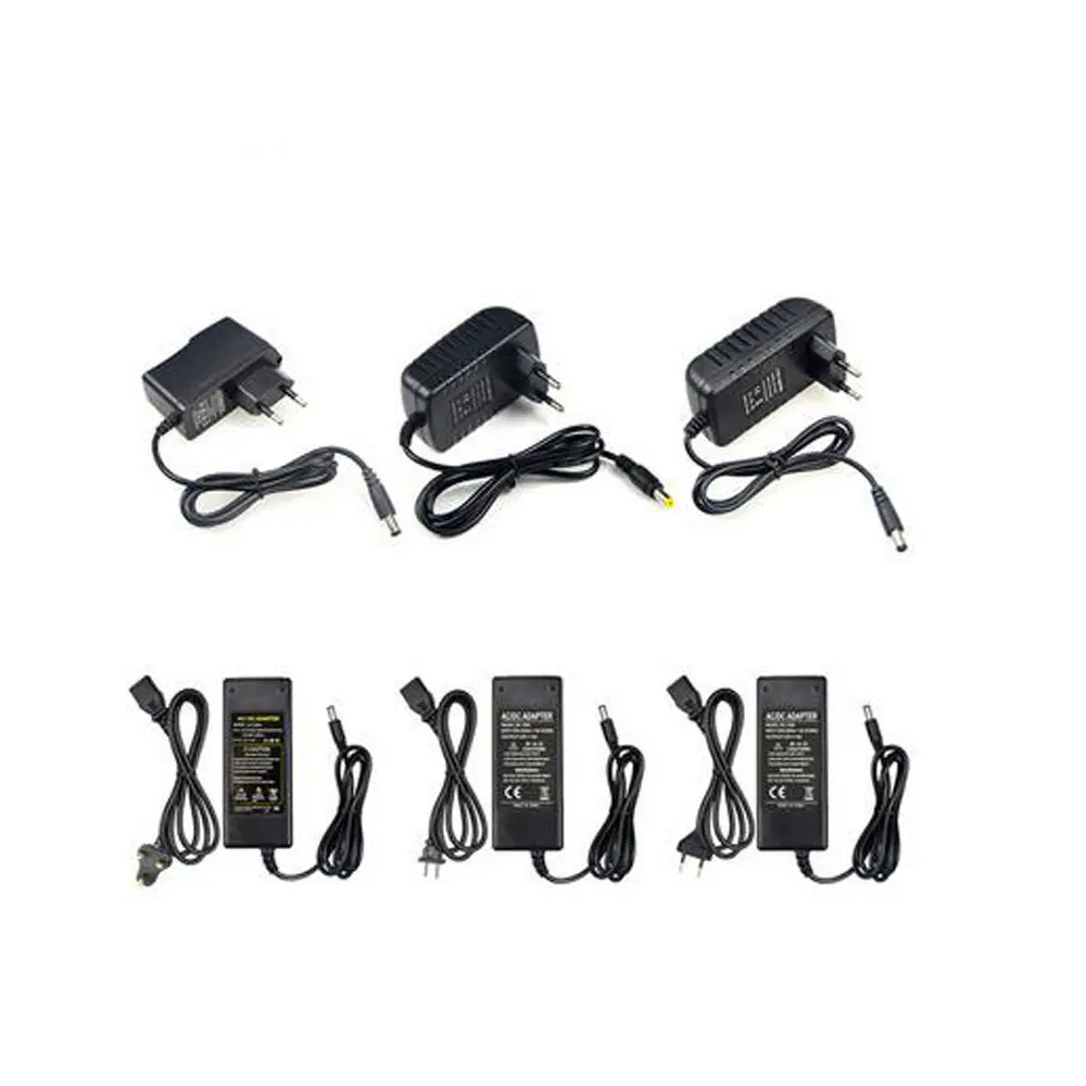 Высокое качество AC DC 12V 1A 2A 3A 4A 5A 6A 8A 10A 12.5A Питание адаптер 12 В 24 Вт 36 60 72 84W 96W 120W 150W с IC
